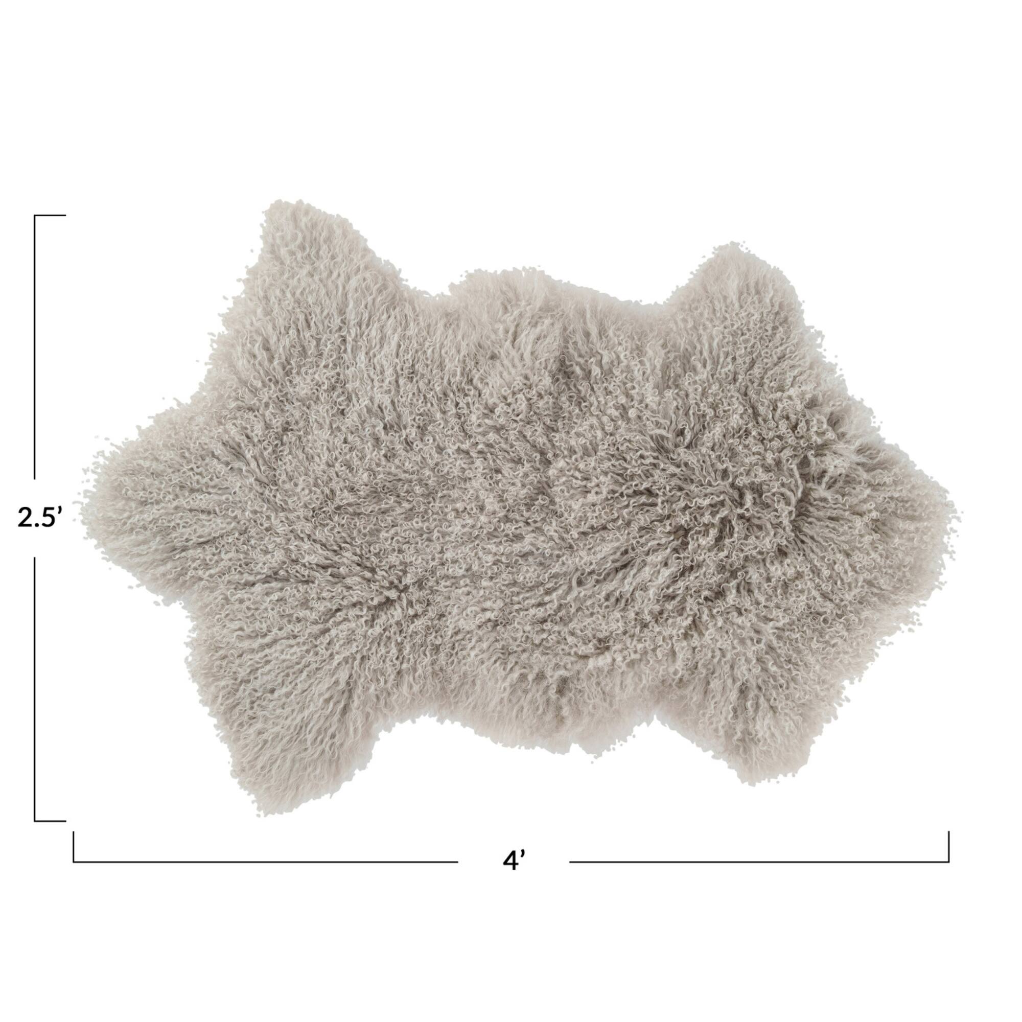 Hello Honey® 2.5ft. x 4ft. Tibetan Lamb Fur Rug